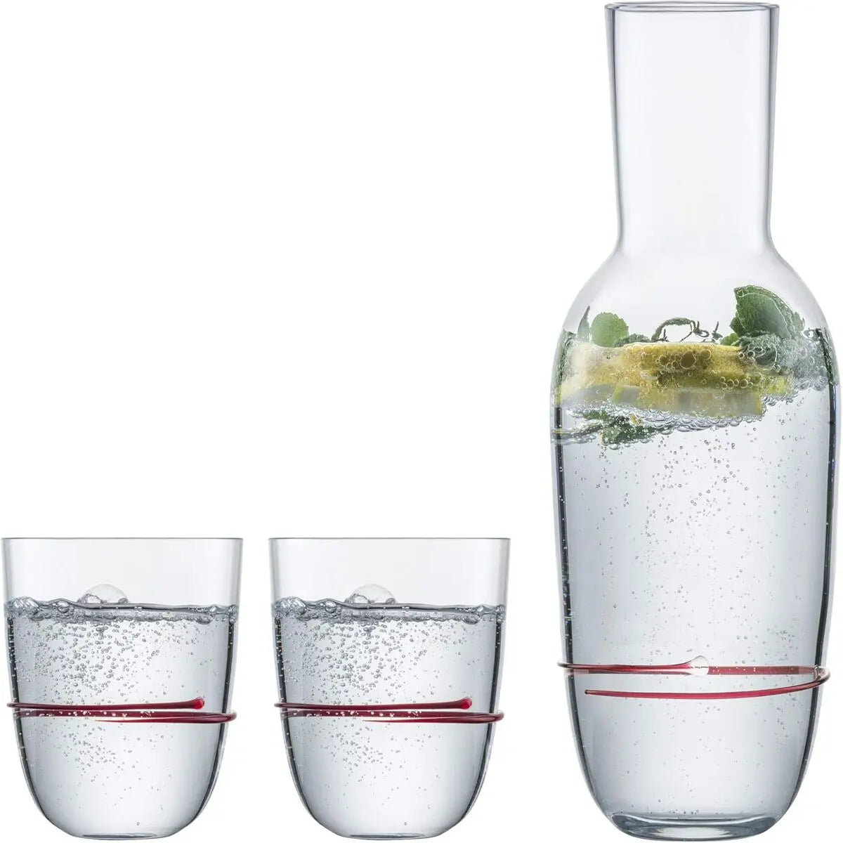 Zwiesel Glas Handmade Aura (Sets) 121692 Carafe + 2 Tumblers red-Smeg Point - Online Handel