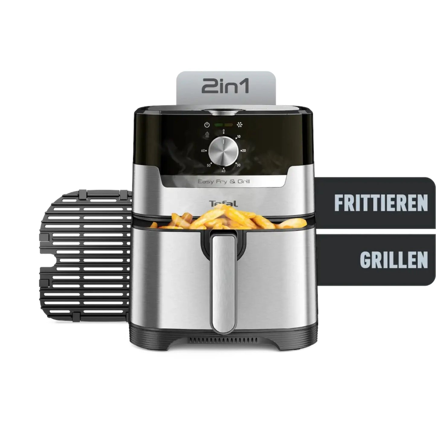 TEFAL EY501D EASY FRY & GRILL XL CLASSIC+ EDELSTAHL