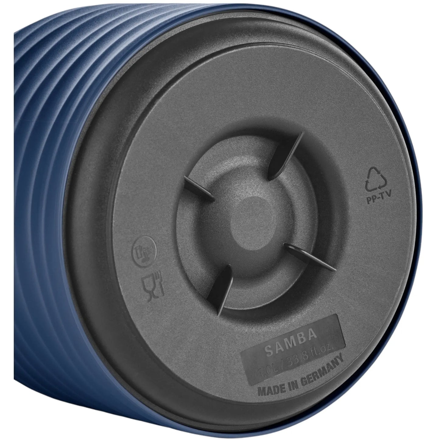 Emsa SAMBA WAVE Isolierkanne QP, 1,0L, Quick Press Navy