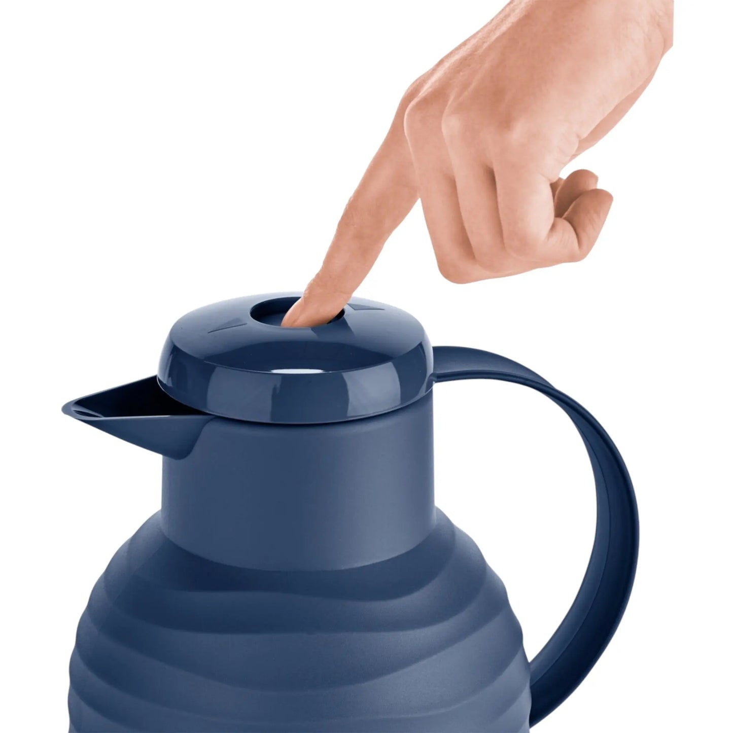 Emsa SAMBA WAVE Isolierkanne QP, 1,0L, Quick Press Navy