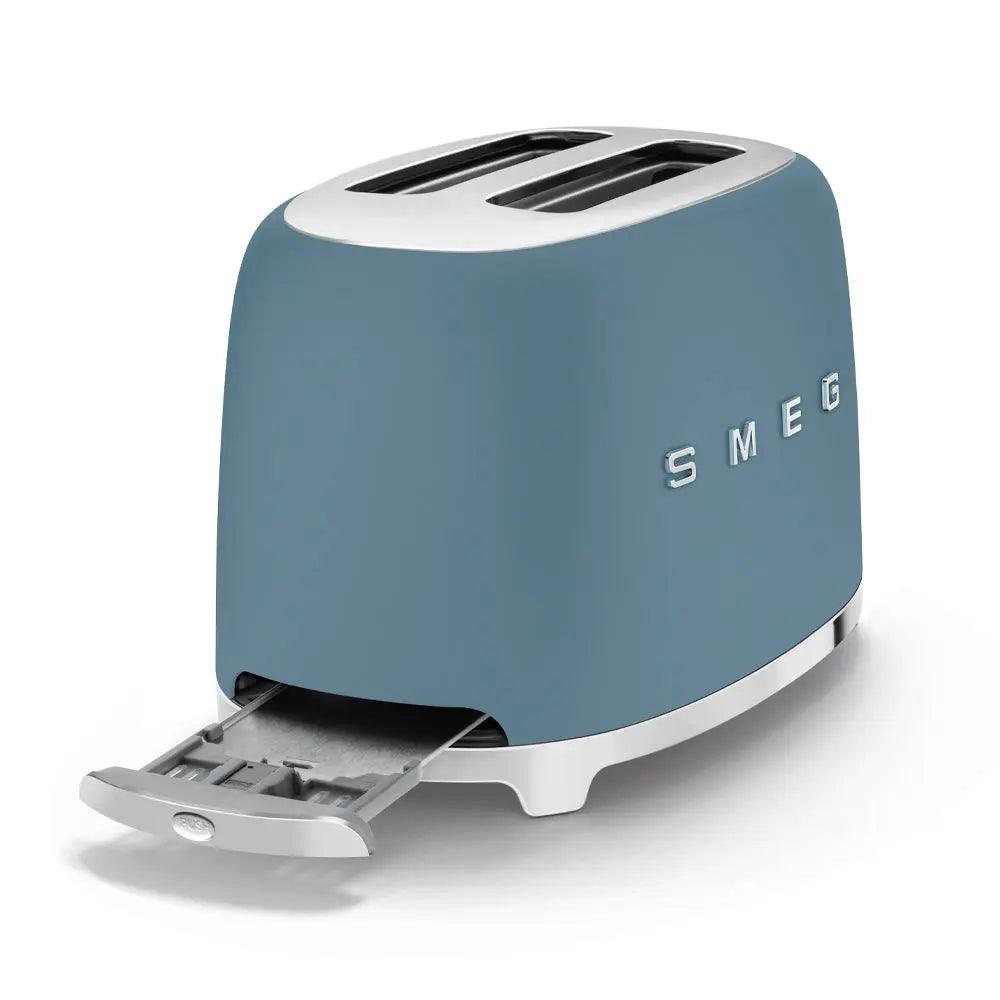 Smeg 2-Schlitz-Toaster, kompakt, Storm Blue, TSF01SBMEU-Smeg Point - Online Handel
