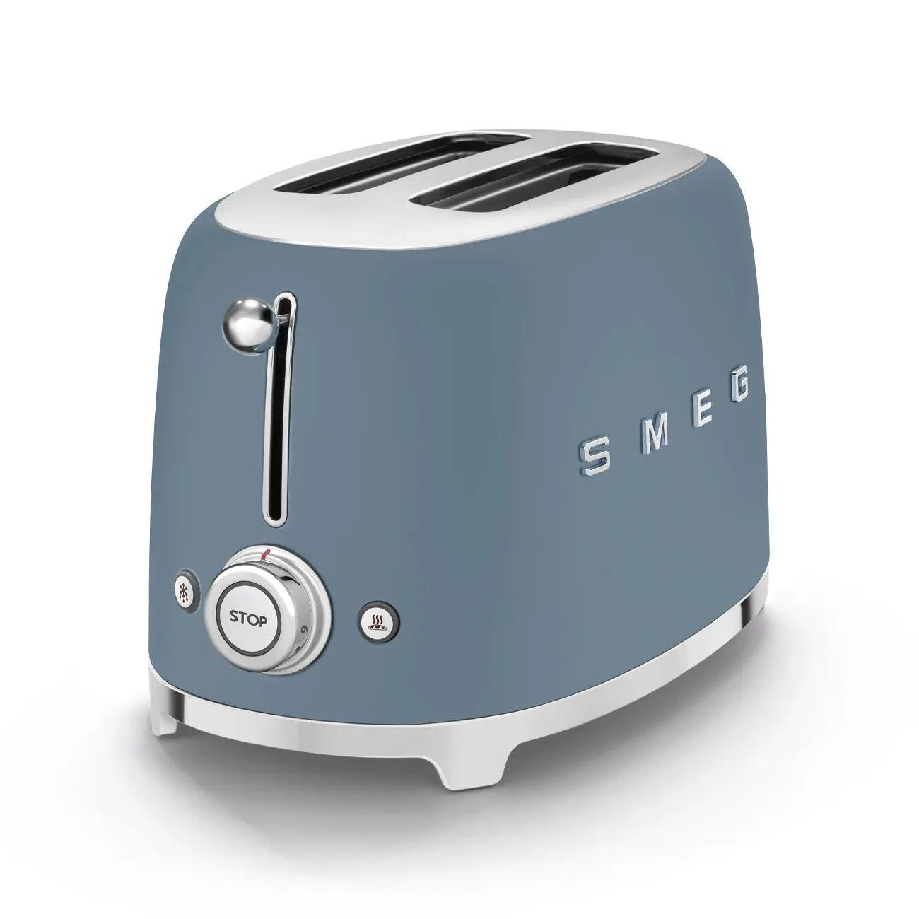 Smeg 2-Schlitz-Toaster, kompakt, Storm Blue, TSF01SBMEU-Smeg Point - Online Handel