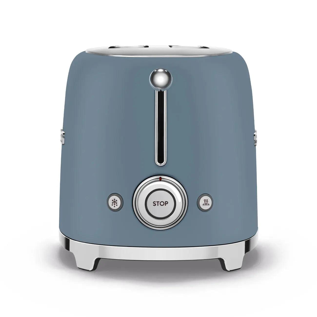 Smeg 2-Schlitz-Toaster, kompakt, Storm Blue, TSF01SBMEU-Smeg Point - Online Handel