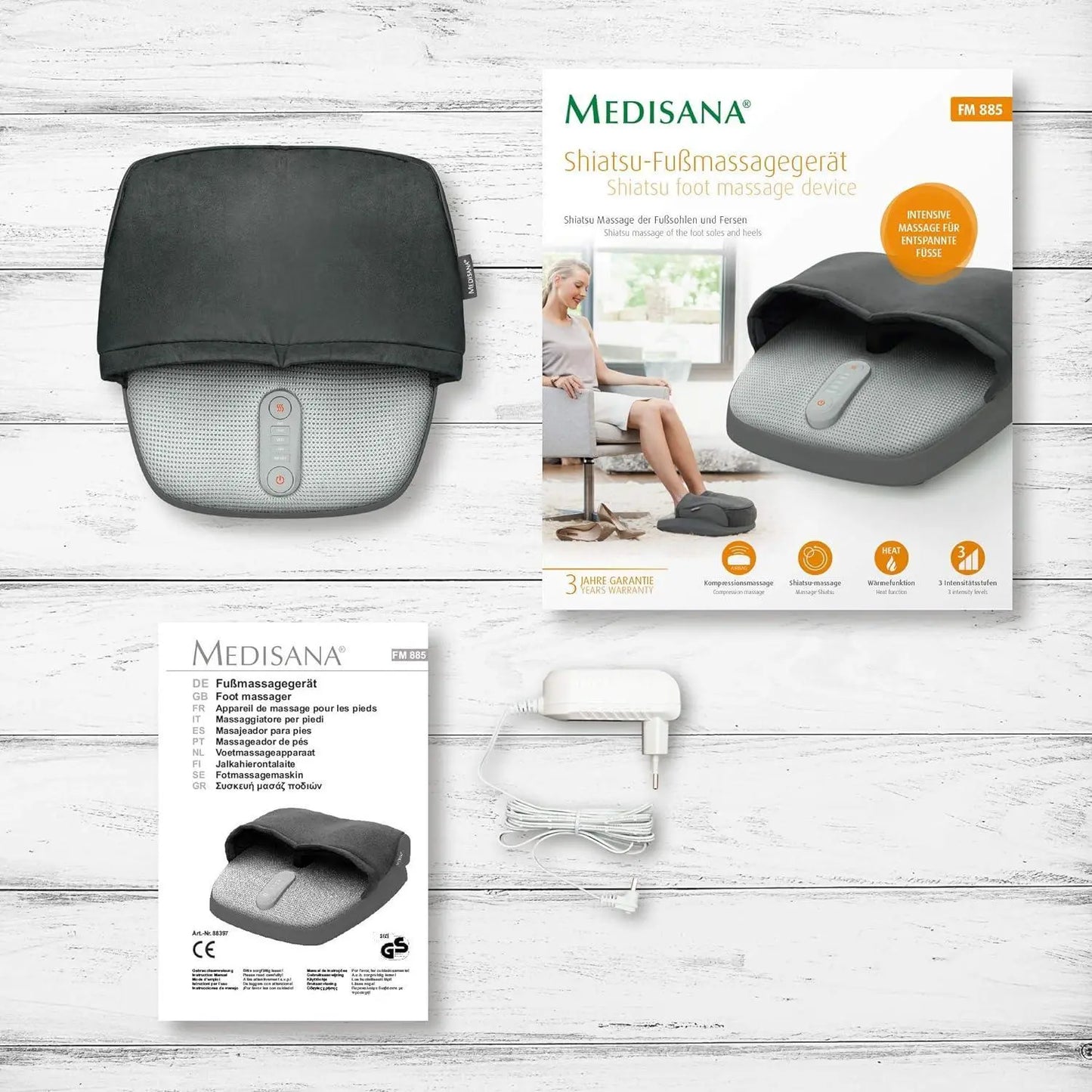 Medisana FM 885 Shiatsu-Fußmassagegerät - Smeg-Point