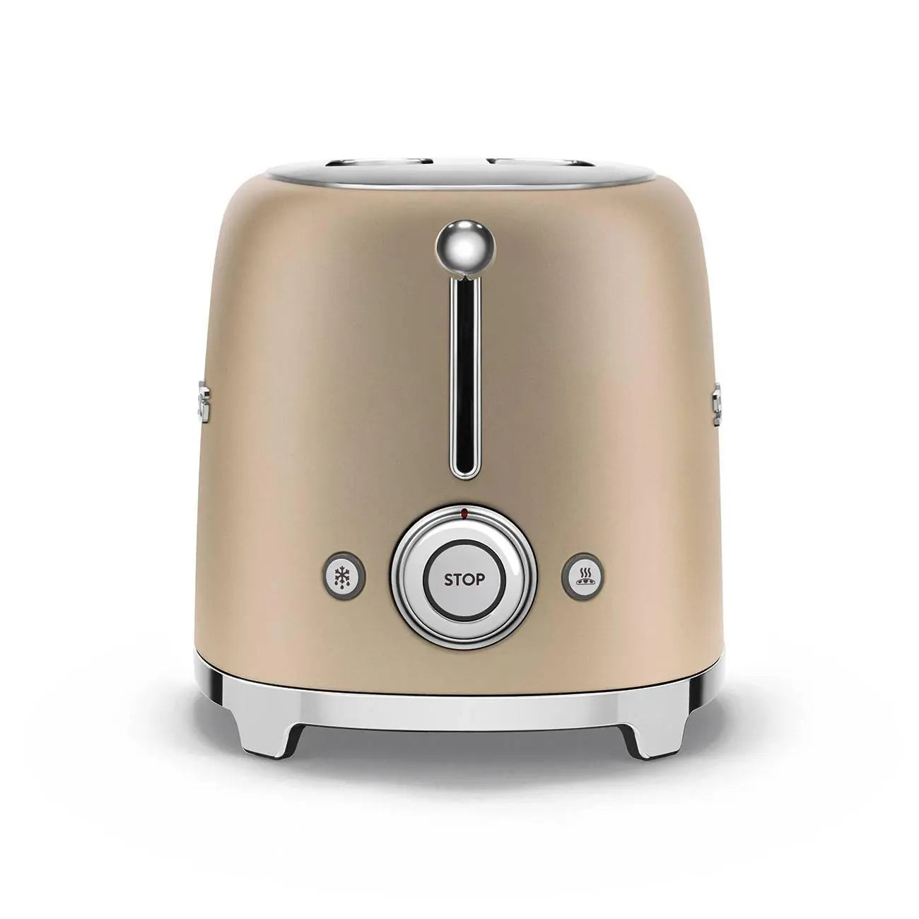 TSF01CHMEU Toaster - kompakter 2-Schlitz-Toaster Champagner Matt - Smeg Point - Online Handel