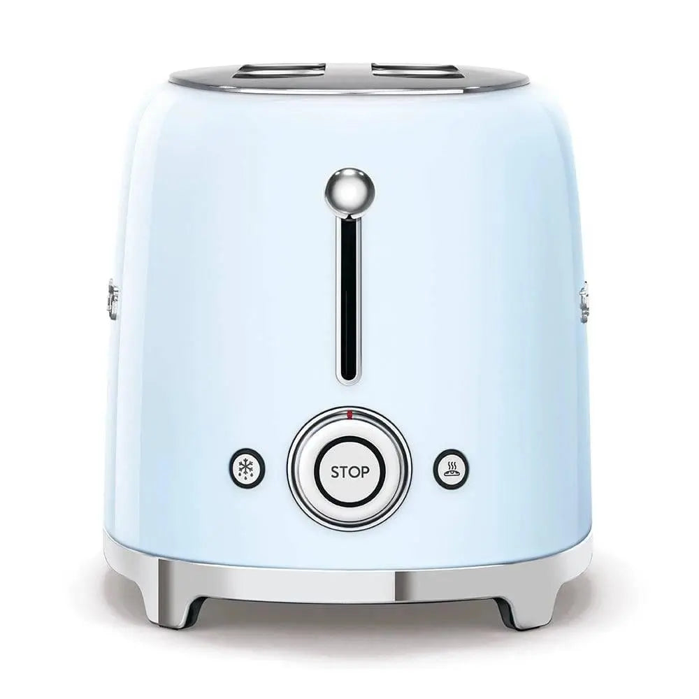 TSF01PBEU Toaster - kompakter 2-Schlitz-Toaster Pastellblau - Smeg Point - Online Handel