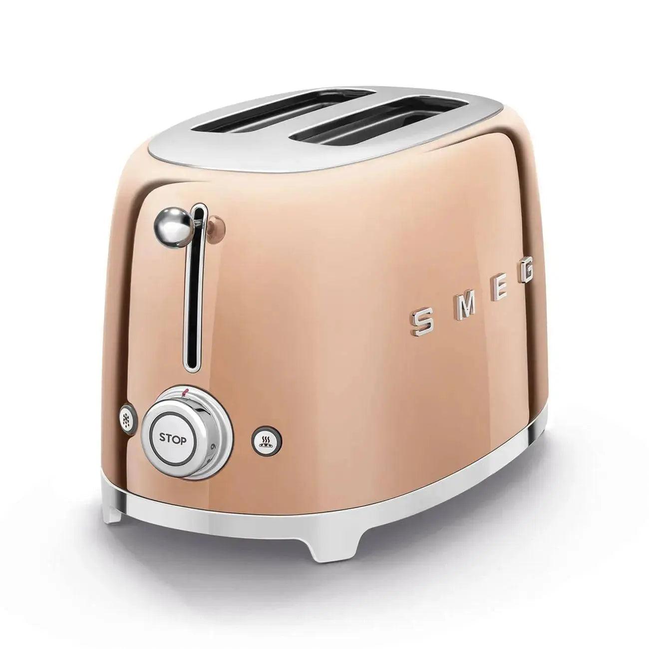 TSF01RGEU Toaster - kompakter 2-Schlitz-Toaster Rosegold - Smeg Point - Online Handel