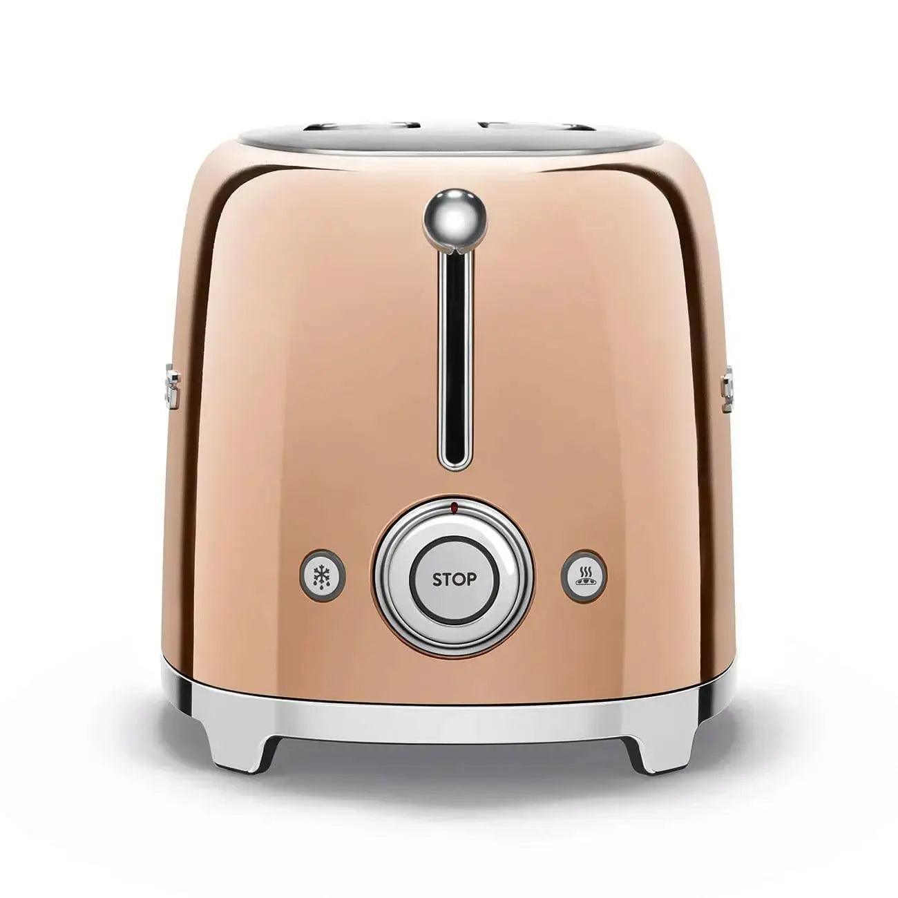TSF01RGEU Toaster - kompakter 2-Schlitz-Toaster Rosegold - Smeg Point - Online Handel