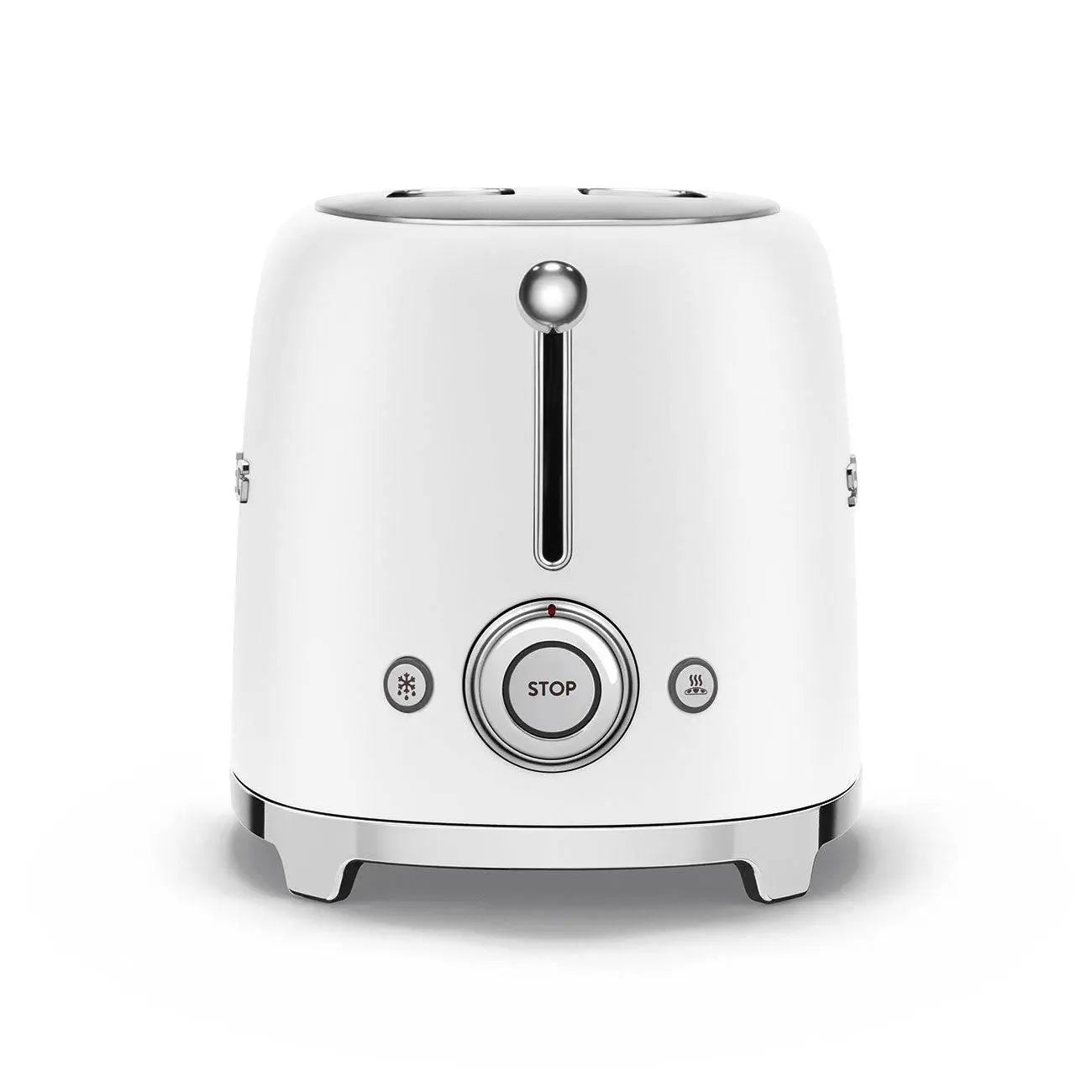 TSF01WHMEU Toaster - kompakter 2-Schlitz-Toaster Weiß Matt - Smeg Point - Online Handel