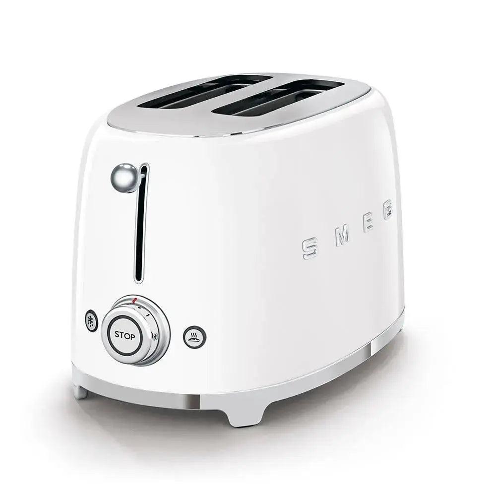 TSF01WHEU Toaster - kompakter 2-Schlitz-Toaster Weiß - Smeg Point - Online Handel