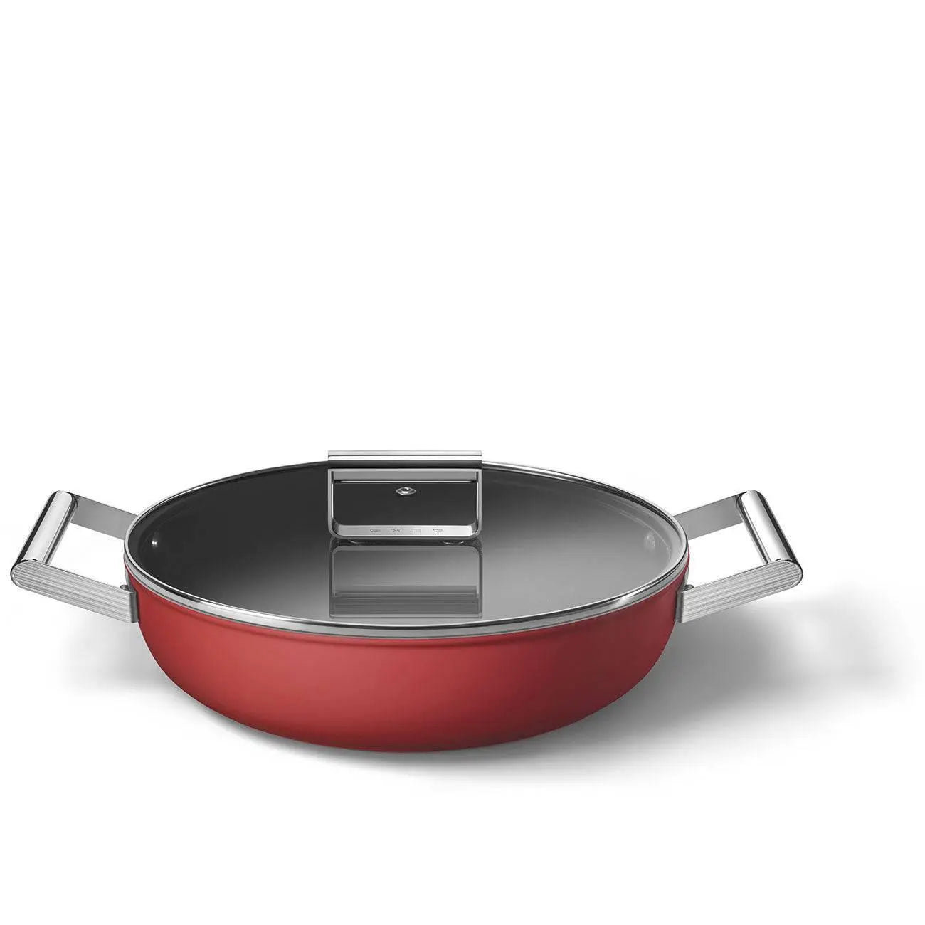 CKFD2811RDM Tiefe Pfanne Rot 28cm - Smeg Point - Online Handel