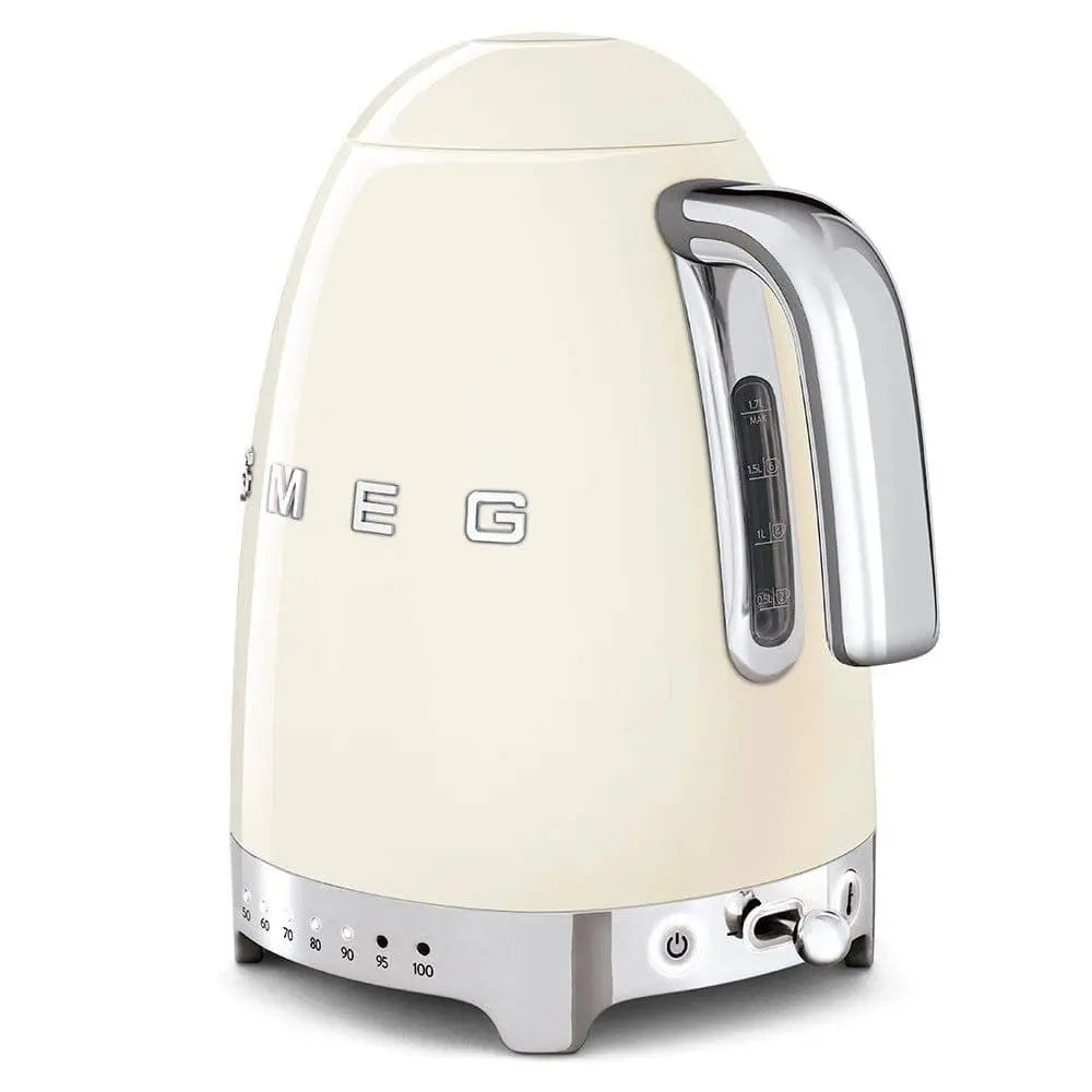 KLF04CREU Wasserkocher Creme Temperaturgeregelt 1,7 Liter - Smeg Point - Online Handel