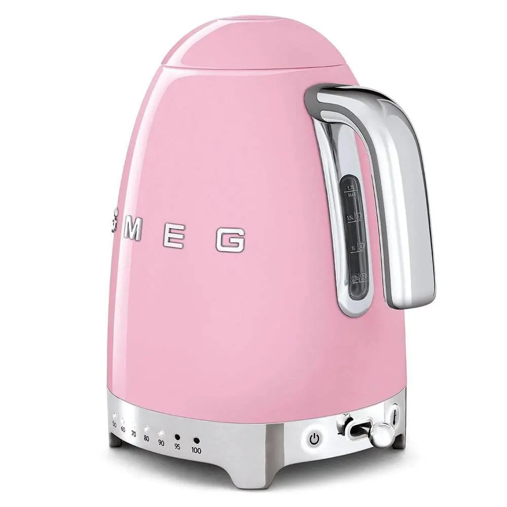 KLF04PKEU Wasserkocher Pink Temperaturgeregelt 1,7 Liter - Smeg Point - Online Handel