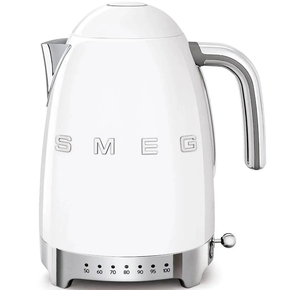 KLF04WHEU Wasserkocher Weiß Temperaturgeregelt 1,7 Liter - Smeg Point - Online Handel