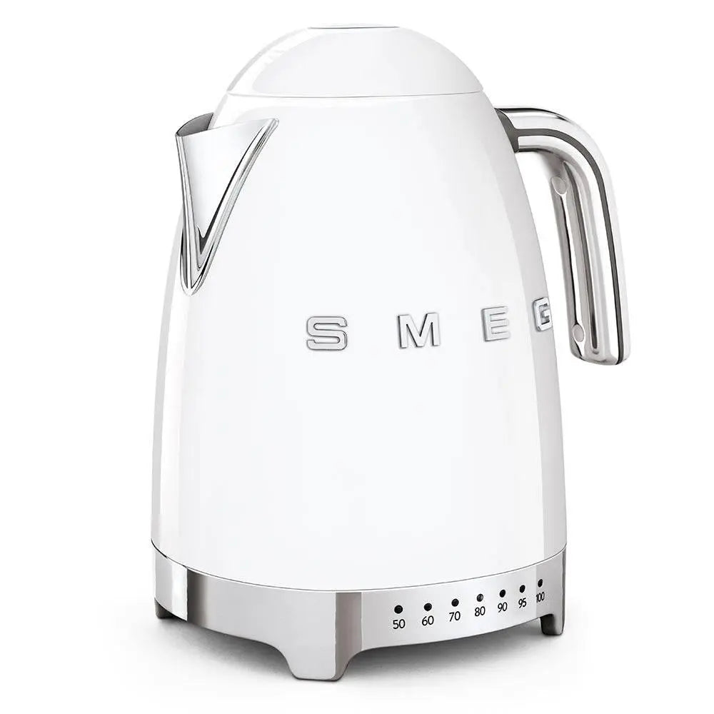 KLF04WHEU Wasserkocher Weiß Temperaturgeregelt 1,7 Liter - Smeg Point - Online Handel