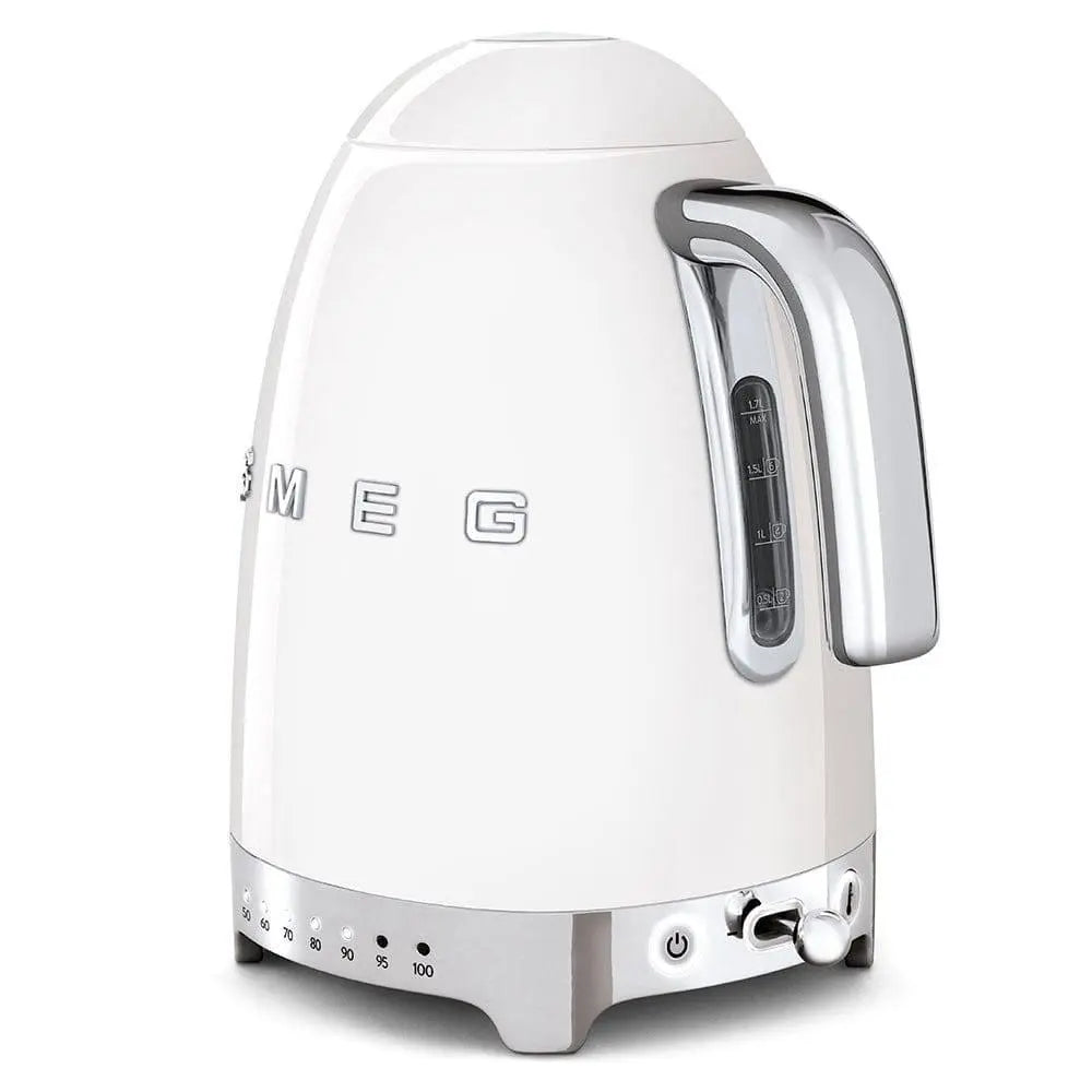 KLF04WHEU Wasserkocher Weiß Temperaturgeregelt 1,7 Liter - Smeg Point - Online Handel