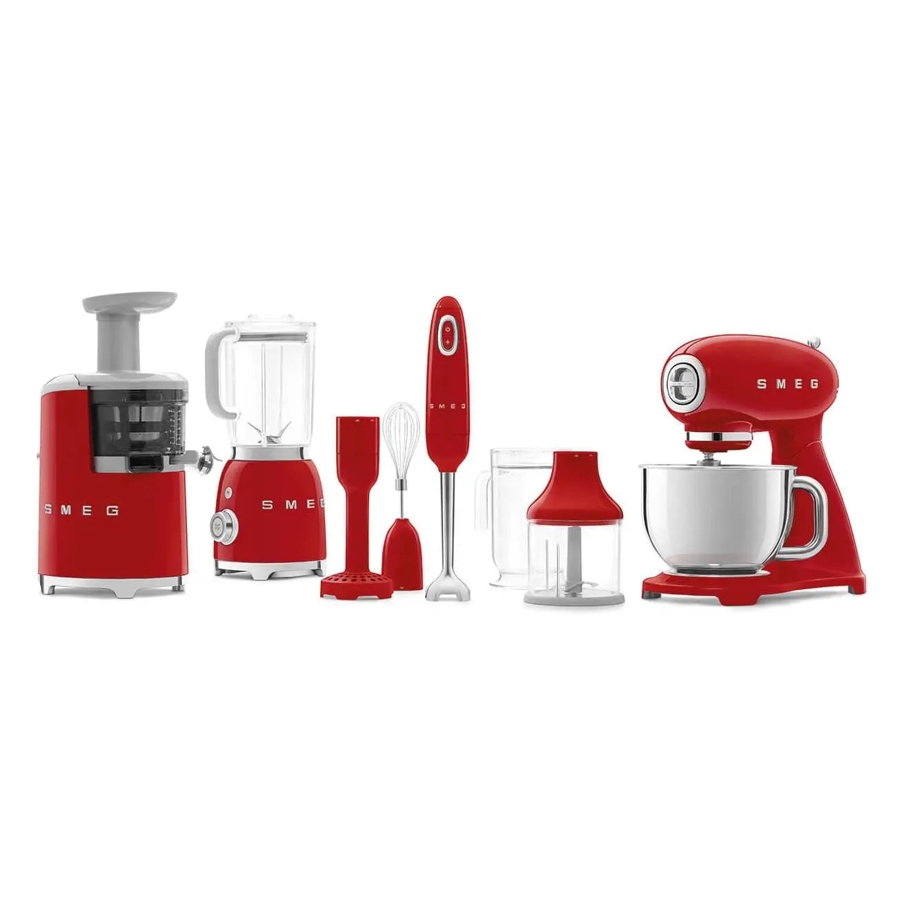 SJF01RDEU Slow Juicer-Entsafter Rot - Smeg Point - Online Handel