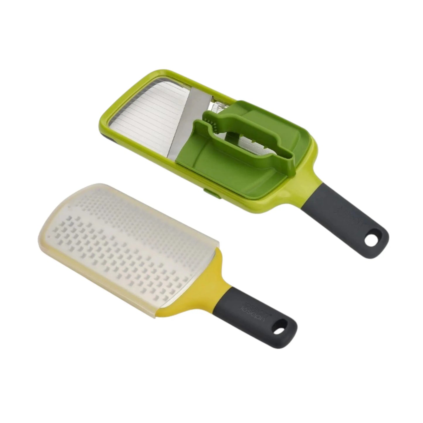 Joseph Joseph 20161 Go-to Gadgets I 2er-Set bestehend aus Multi-Grip Mandoline™ & Multi-Grate™ 2-in