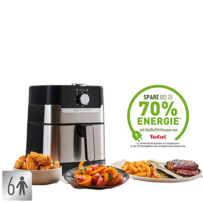 TEFAL EY501D EASY FRY & GRILL XL CLASSIC+ EDELSTAHL