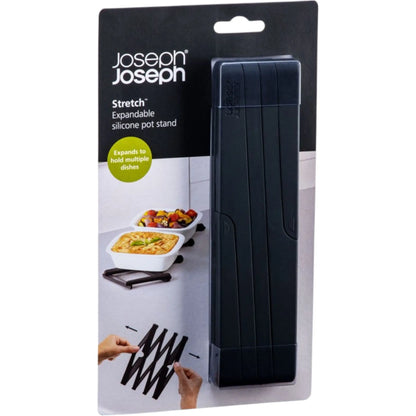 Joseph Joseph 70033 Stretch™ - Ausziehbarer hitzebeständiger Untersetzer - Schwarz VE 4