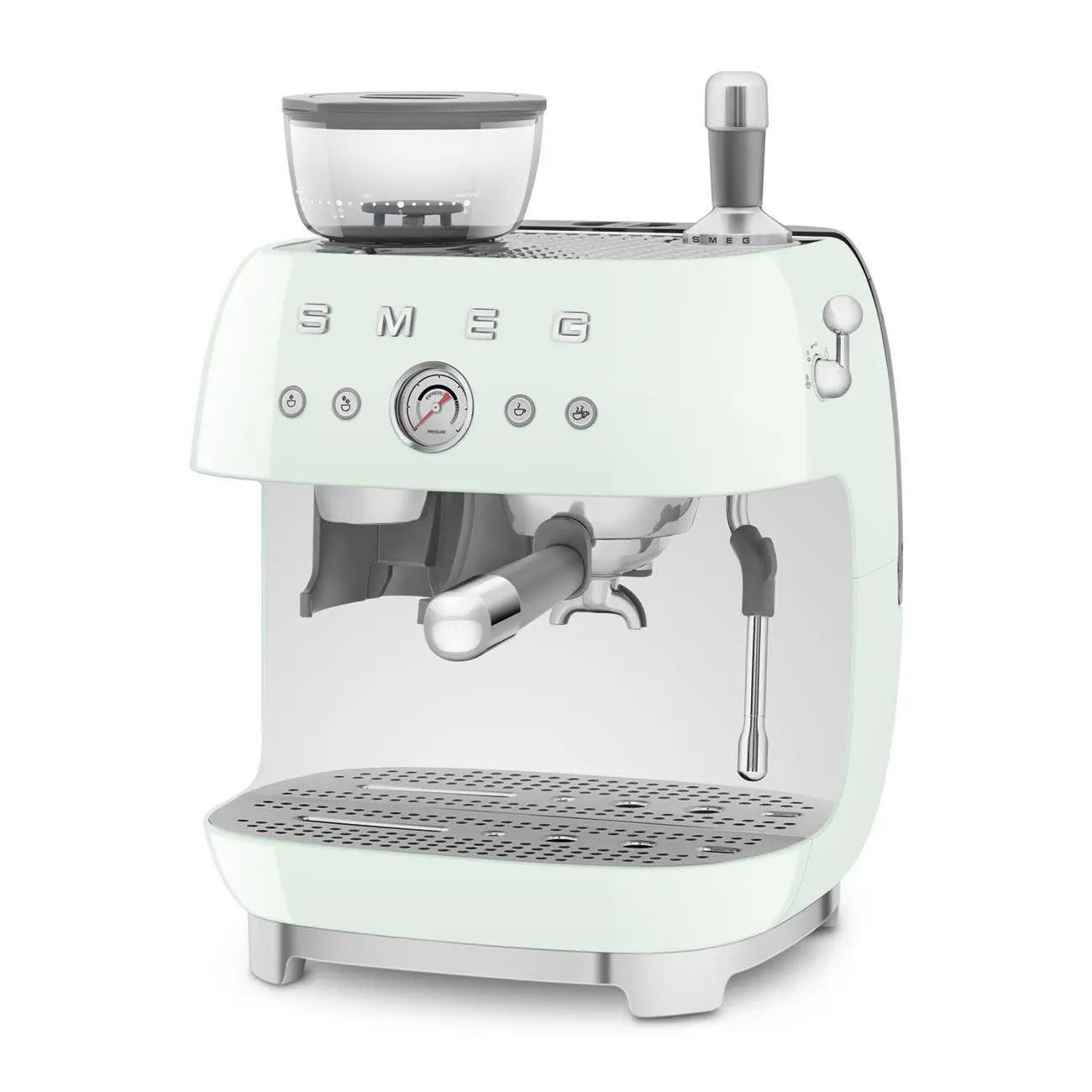 Espressomaschine mit Mahlwerk EGF03PGEU Pastellgrün - Smeg Point  - Online Handel