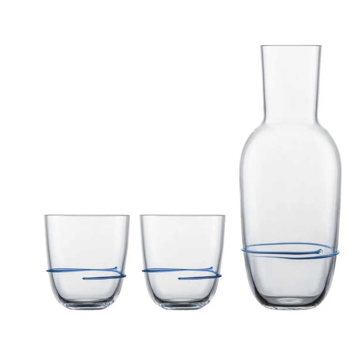 Zwiesel Glas Handmade Aura (Sets) 121694 Carafe + 2 Tumblers blue-Smeg Point - Online Handel